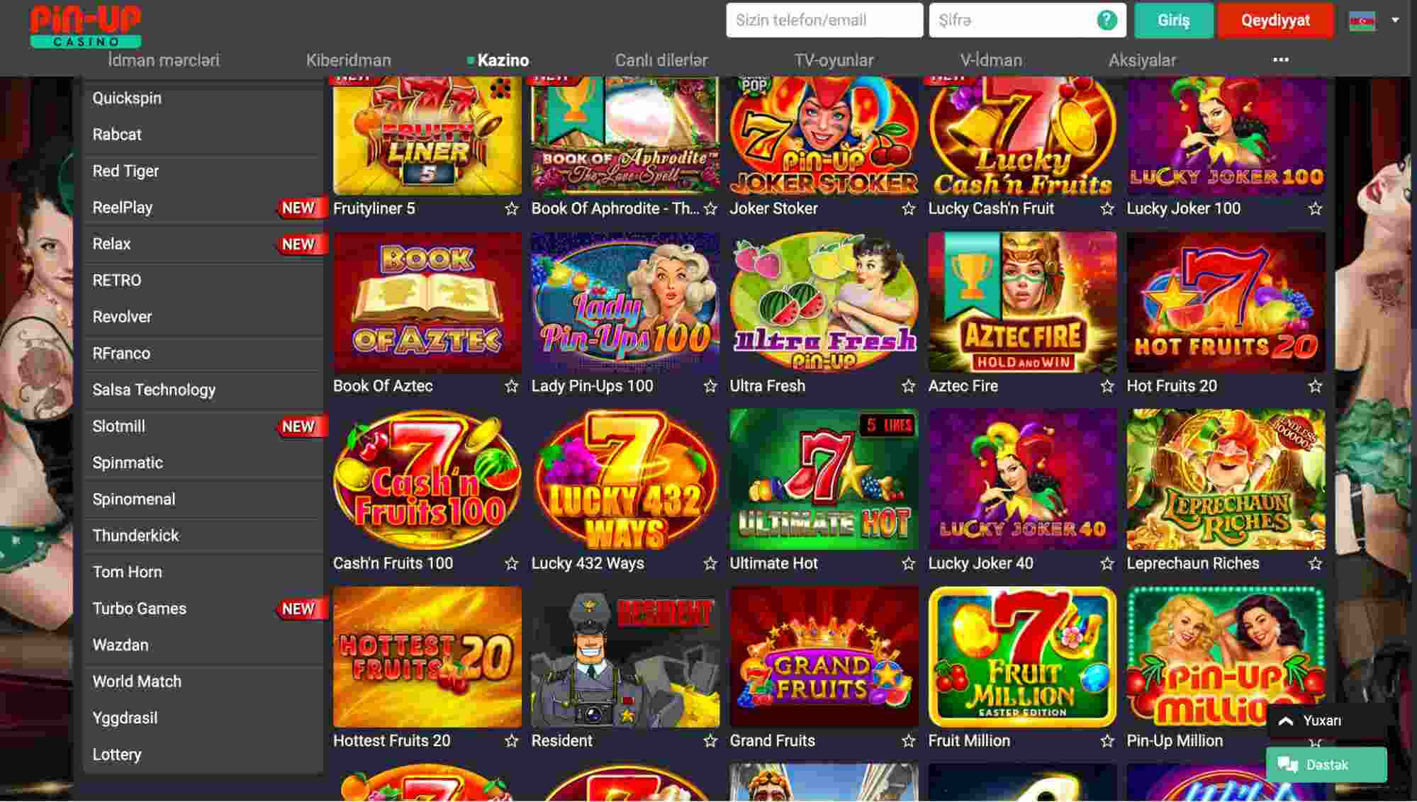 ONLAYN PIN UP CASINO pin up casino online